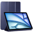 For iPad Air 11 2024 Double-sided Clip Non-buckle Magnetic PU Smart Tablet Case(Dark Blue) - iPad Air 11 2024 Cases by PMC TechLife | Online Shopping South Africa | PMC TechLife | Buy Now Pay Later Mobicred