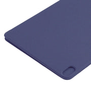 For iPad Air 11 2024 Double-sided Clip Non-buckle Magnetic PU Smart Tablet Case(Dark Blue)