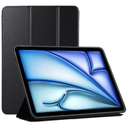 For iPad Air 11 2025 / 2024 Double-sided Clip Non-buckle Magnetic PU Smart Tablet Case(Black)
