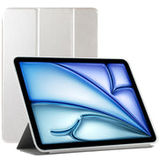 For iPad Air 11 2024 Double-sided Clip Non-buckle Magnetic PU Smart Tablet Case(Gold)