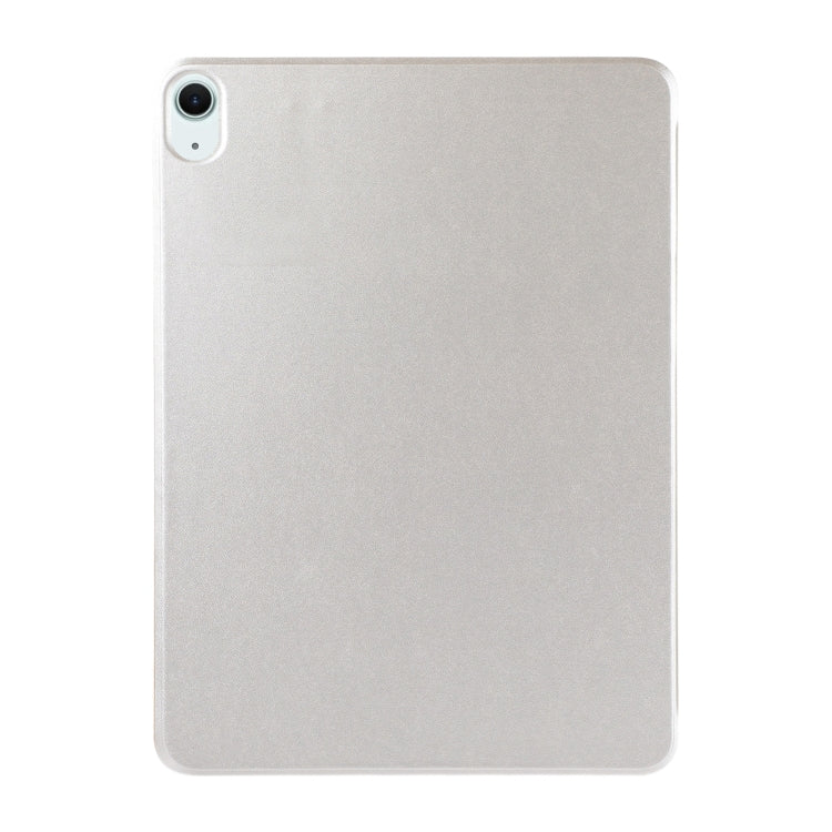 For iPad Air 11 2024 Double-sided Clip Non-buckle Magnetic PU Smart Tablet Case(Gold)