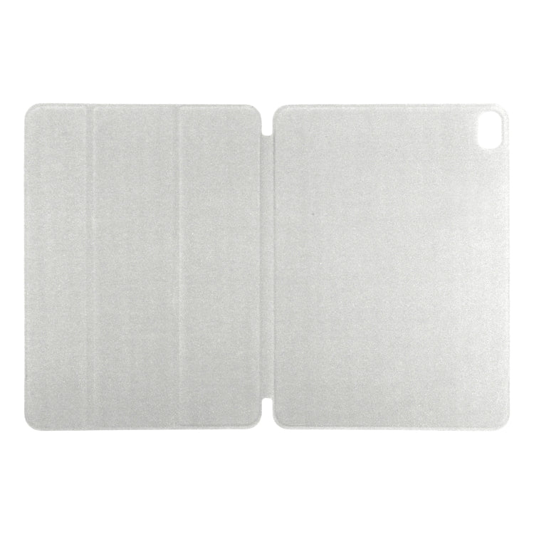 For iPad Air 11 2024 Double-sided Clip Non-buckle Magnetic PU Smart Tablet Case(Gold)