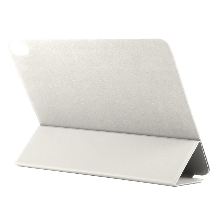 For iPad Air 11 2024 Double-sided Clip Non-buckle Magnetic PU Smart Tablet Case(Gold)