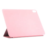 For iPad Air 11 2024 Double-sided Clip Non-buckle Magnetic PU Smart Tablet Case(Rose Gold)