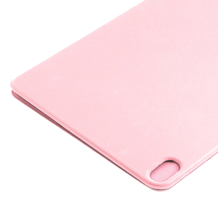 For iPad Air 11 2024 Double-sided Clip Non-buckle Magnetic PU Smart Tablet Case(Rose Gold)