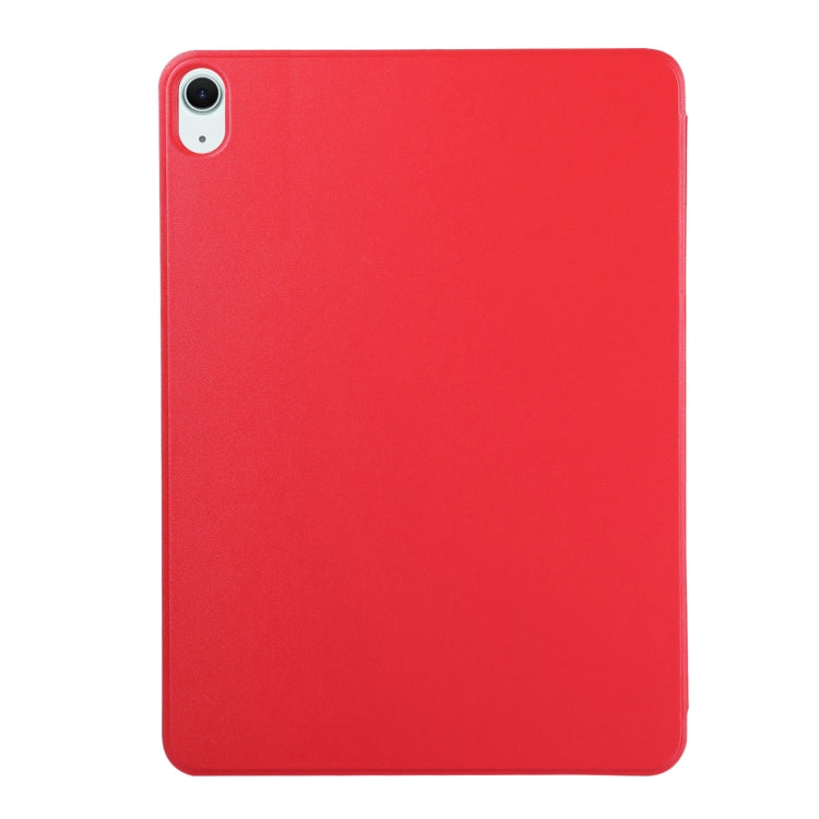 For iPad Air 11 2025 / 2024 Double-sided Clip Non-buckle Magnetic PU Smart Tablet Case(Red)