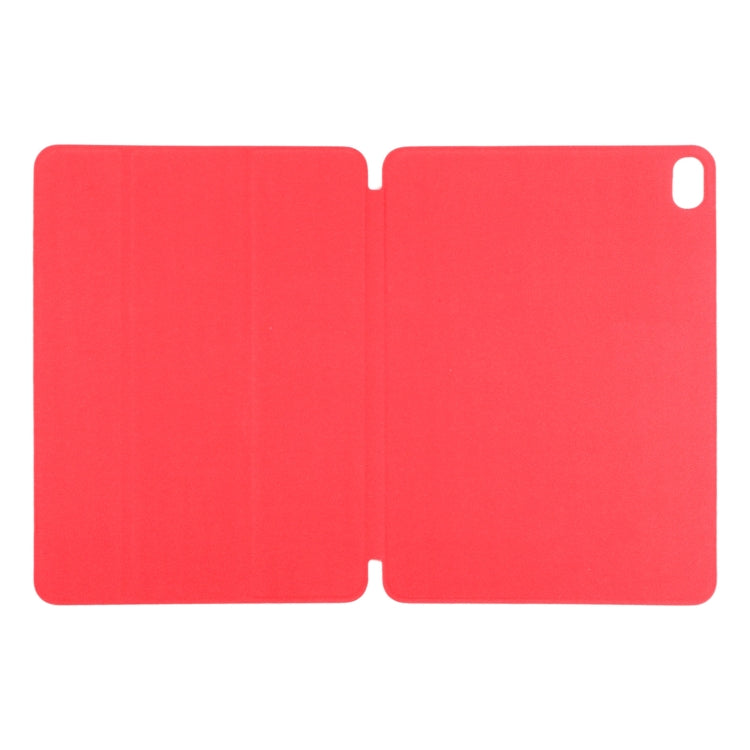 For iPad Air 11 2025 / 2024 Double-sided Clip Non-buckle Magnetic PU Smart Tablet Case(Red)