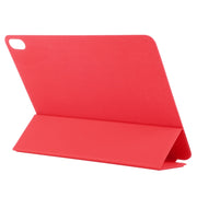 For iPad Air 11 2025 / 2024 Double-sided Clip Non-buckle Magnetic PU Smart Tablet Case(Red)