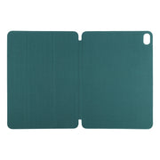 For iPad Air 11 2025 / 2024 Double-sided Clip Non-buckle Magnetic PU Smart Tablet Case(Dark Green)