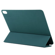 For iPad Air 11 2025 / 2024 Double-sided Clip Non-buckle Magnetic PU Smart Tablet Case(Dark Green)