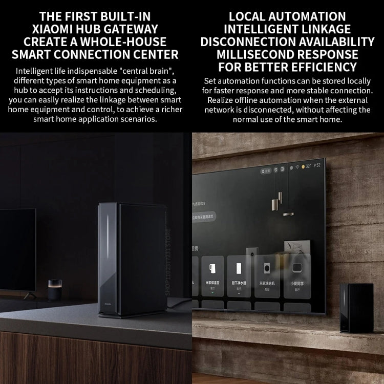 Xiaomi BE6500 Pro WiFi7 Dual Band 8-channel Independent Signal Amplifier 1GB Memory Router, US Plug(Black)