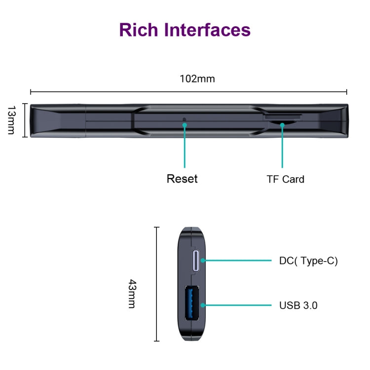 HK1 RBOX D8 RK3528 Android 13.0 Quad Core 8K HD Wifi6 Bluetooth TV Stick, RAM:2GB+16GB(EU Plug)