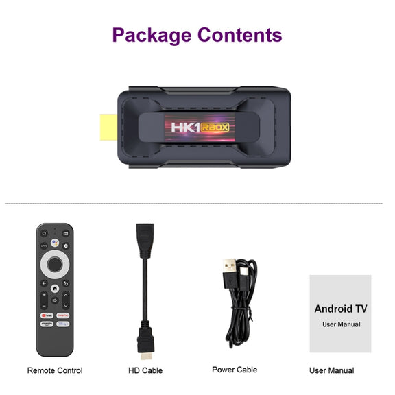 HK1 RBOX D8 RK3528 Android 13.0 Quad Core 8K HD Wifi6 Bluetooth TV Stick, RAM:2GB+16GB(EU Plug)