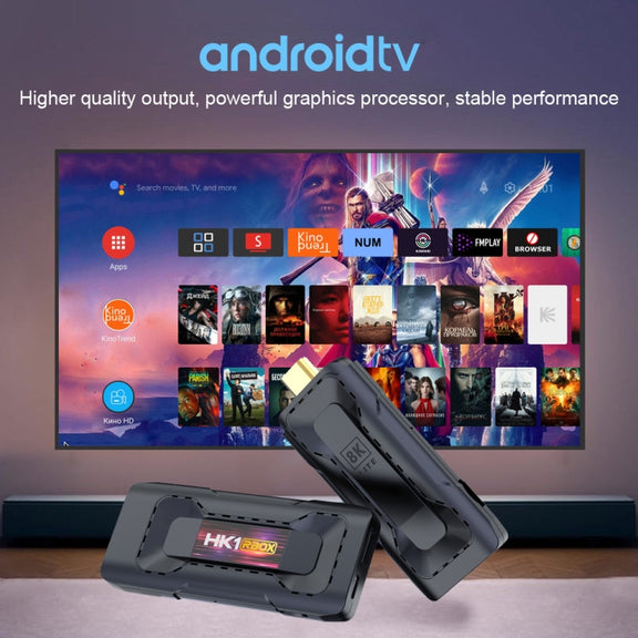 HK1 RBOX D8 RK3528 Android 13.0 Quad Core 8K HD Wifi6 Bluetooth TV Stick, RAM:2GB+16GB(EU Plug)