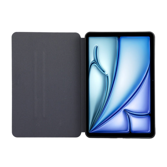 For iPad Air 11 2024 TPU Flip Tablet Protective Leather Case(Black)
