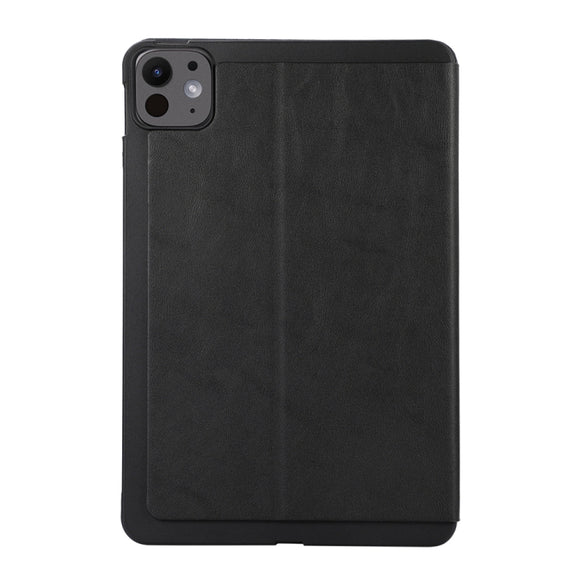 For iPad Pro 11 2024 TPU Flip Tablet Protective Leather Case(Black)