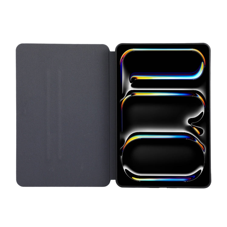 For iPad Pro 11 2024 TPU Flip Tablet Protective Leather Case(Black)