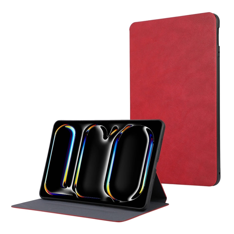 For iPad Pro 11 2024 TPU Flip Tablet Protective Leather Case(Red)