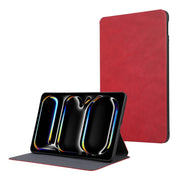 For iPad Pro 11 2024 TPU Flip Tablet Protective Leather Case(Red)