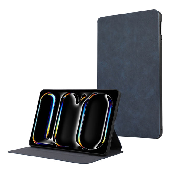 For iPad Pro 11 2024 TPU Flip Tablet Protective Leather Case(Dark Blue)
