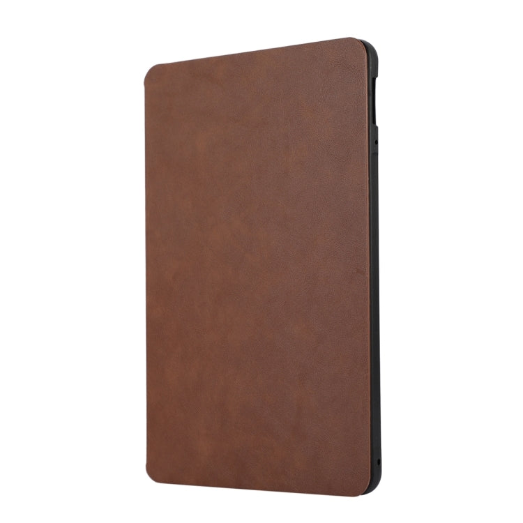 For iPad Pro 11 2024 TPU Flip Tablet Protective Leather Case(Brown)