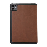 For iPad Pro 11 2024 TPU Flip Tablet Protective Leather Case(Brown)