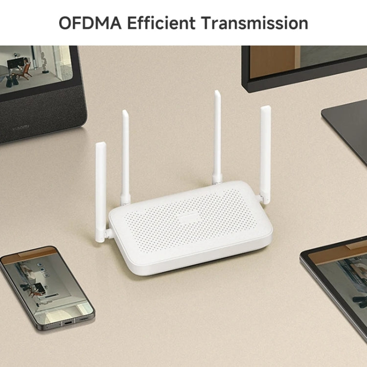 Xiaomi AX1500 4-channel Independent Signal Amplifier WiFi 6 Dual Band Router, US Plug(White)