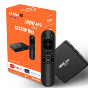 M98-M9 Quad-core ARM Cortex-A53 WiFi Bluetooth 4K HD Android TV Box, RAM:2GB+8GB(US Plug)