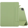 For iPad Pro 13 2024 Double-sided Clip Fixed Buckle Magnetic PU Leather Smart Tablet Case(Grass Green) - iPad Pro 13 2024 Cases by PMC TechLife | Online Shopping South Africa | PMC TechLife | Buy Now Pay Later Mobicred