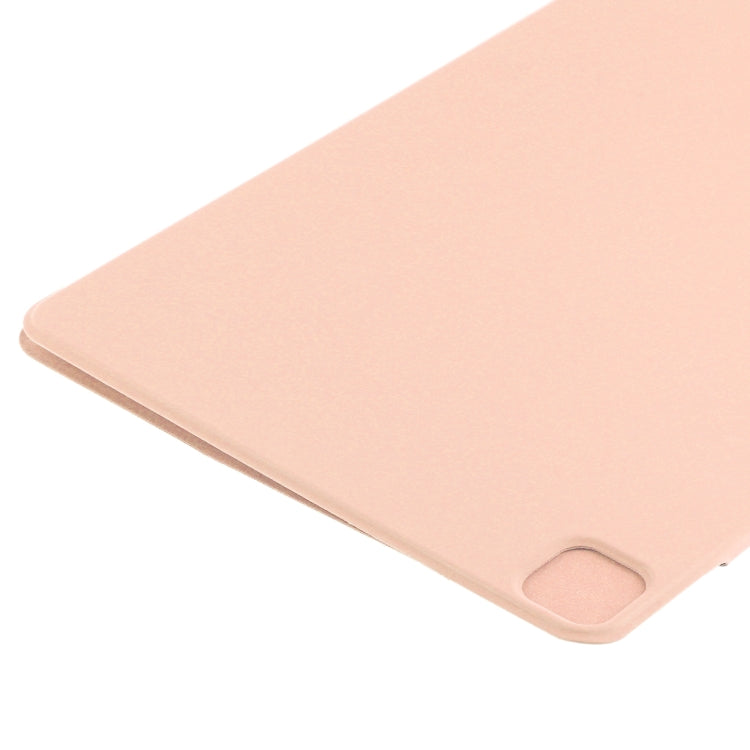 For iPad Pro 13 2024 Double-sided Clip Fixed Buckle Magnetic PU Leather Smart Tablet Case(Gold)