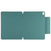 For iPad Air 11 2024 Double-sided Clip Fixed Buckle Magnetic PU Leather Smart Tablet Case(Green)