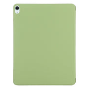 For iPad Air 11 2025 / 2024 Double-sided Clip Fixed Buckle Magnetic PU Leather Smart Tablet Case(Grass Green)