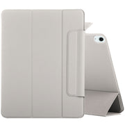 For iPad Air 11 2025 / 2024 Double-sided Clip Fixed Buckle Magnetic PU Leather Smart Tablet Case(Grey)