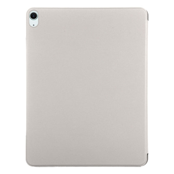 For iPad Air 11 2025 / 2024 Double-sided Clip Fixed Buckle Magnetic PU Leather Smart Tablet Case(Grey)