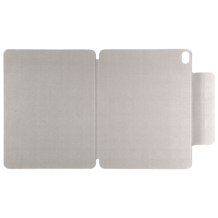 For iPad Air 11 2025 / 2024 Double-sided Clip Fixed Buckle Magnetic PU Leather Smart Tablet Case(Grey)