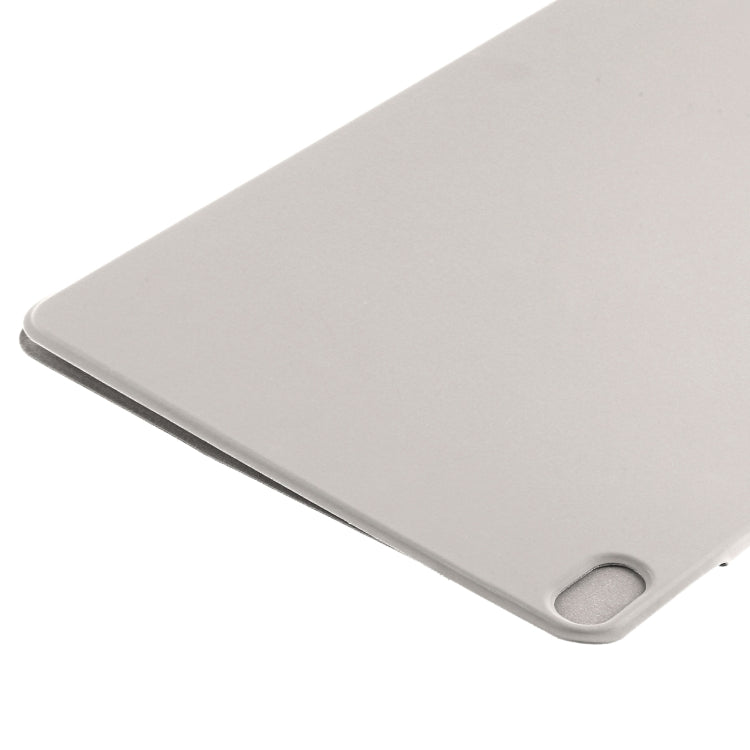 For iPad Air 11 2025 / 2024 Double-sided Clip Fixed Buckle Magnetic PU Leather Smart Tablet Case(Grey)
