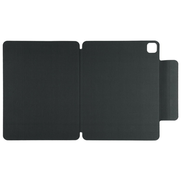 For iPad Pro 11 2024 Double-sided Clip Fixed Buckle Magnetic PU Leather Smart Tablet Case(Black)
