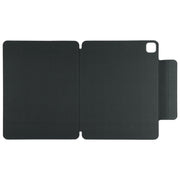 For iPad Pro 11 2024 Double-sided Clip Fixed Buckle Magnetic PU Leather Smart Tablet Case(Black)