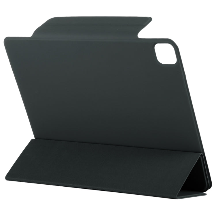 For iPad Pro 11 2024 Double-sided Clip Fixed Buckle Magnetic PU Leather Smart Tablet Case(Black)
