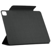 For iPad Pro 11 2024 Double-sided Clip Fixed Buckle Magnetic PU Leather Smart Tablet Case(Black)