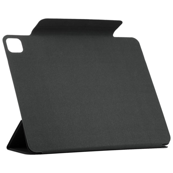 For iPad Pro 11 2024 Double-sided Clip Fixed Buckle Magnetic PU Leather Smart Tablet Case(Black)