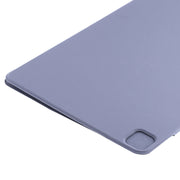 For iPad Pro 11 2024 Double-sided Clip Fixed Buckle Magnetic PU Leather Smart Tablet Case(Purple)