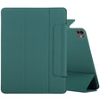 For iPad Pro 11 2024 Double-sided Clip Fixed Buckle Magnetic PU Leather Smart Tablet Case(Dark Green) - iPad Pro 11 2024 Cases by PMC TechLife | Online Shopping South Africa | PMC TechLife | Buy Now Pay Later Mobicred
