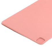 For iPad Pro 11 2024 Double-sided Clip Fixed Buckle Magnetic PU Leather Smart Tablet Case(Pink)