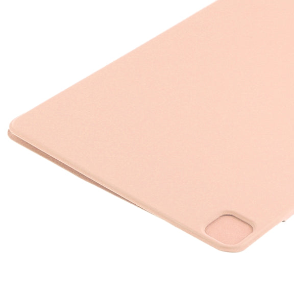 For iPad Pro 11 2024 Double-sided Clip Fixed Buckle Magnetic PU Leather Smart Tablet Case(Gold)