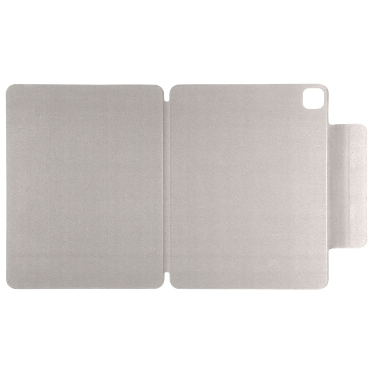 For iPad Pro 11 2024 Double-sided Clip Fixed Buckle Magnetic PU Leather Smart Tablet Case(Grey)