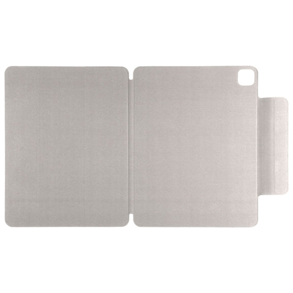 For iPad Pro 11 2024 Double-sided Clip Fixed Buckle Magnetic PU Leather Smart Tablet Case(Grey)