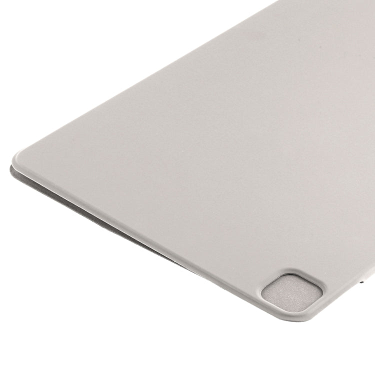 For iPad Pro 11 2024 Double-sided Clip Fixed Buckle Magnetic PU Leather Smart Tablet Case(Grey)