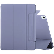 For iPad Air 13 2025 / 2024 Double-sided Clip Fixed Buckle Magnetic PU Leather Smart Tablet Case(Purple)