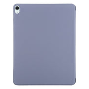 For iPad Air 13 2025 / 2024 Double-sided Clip Fixed Buckle Magnetic PU Leather Smart Tablet Case(Purple)